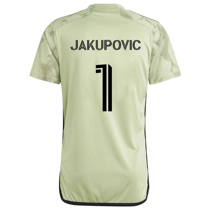 Niño Fútbol Camiseta Eldin Jakupović #1 Verde Claro 2ª Equipación 2024/25 México