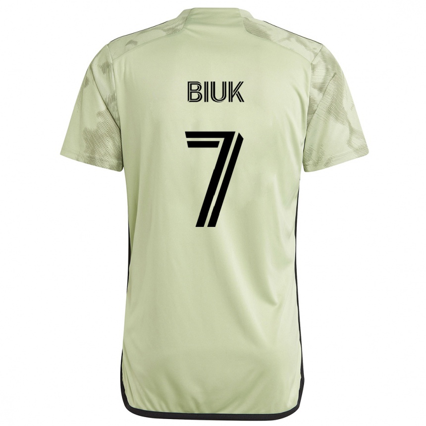 Niño Fútbol Camiseta Stipe Biuk #7 Verde Claro 2ª Equipación 2024/25 México