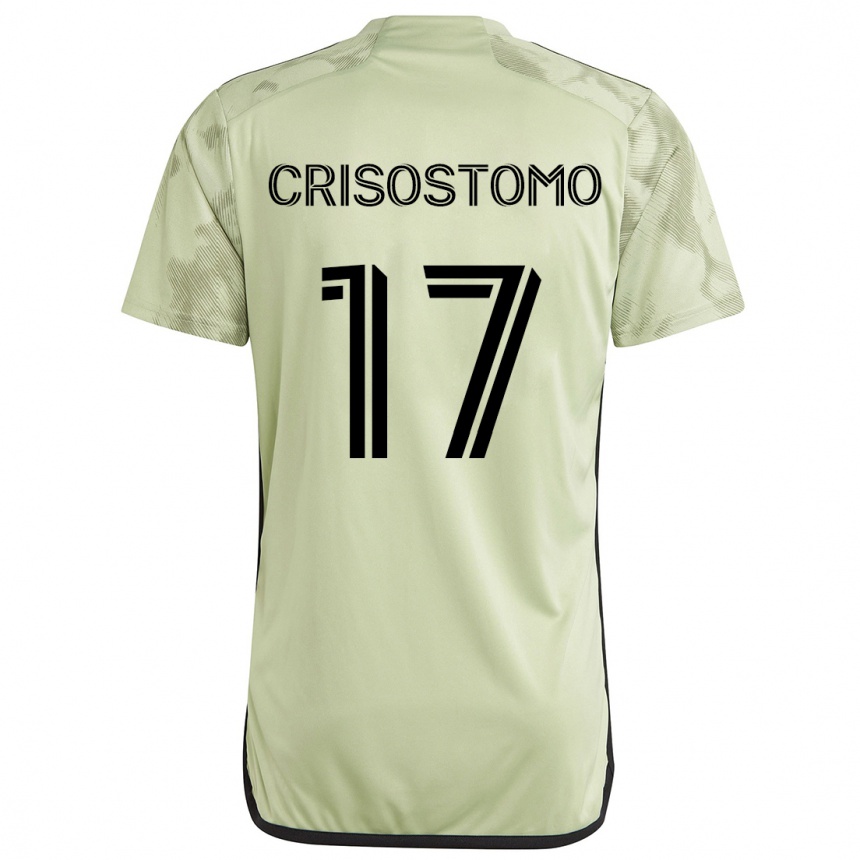 Niño Fútbol Camiseta Danny Crisostomo #17 Verde Claro 2ª Equipación 2024/25 México