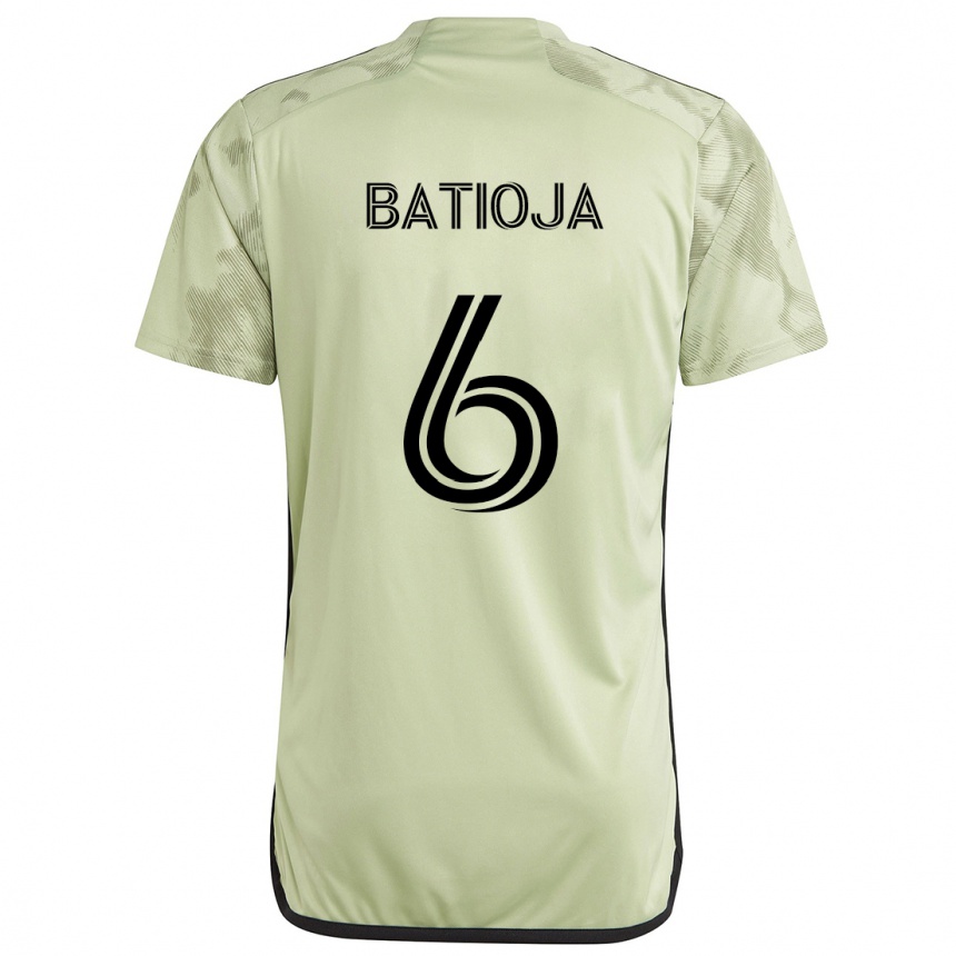 Niño Fútbol Camiseta Jeremy Batioja #6 Verde Claro 2ª Equipación 2024/25 México