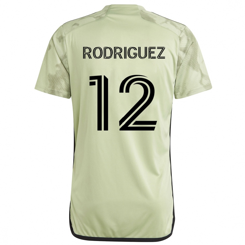 Niño Fútbol Camiseta Jeremi Rodríguez #12 Verde Claro 2ª Equipación 2024/25 México