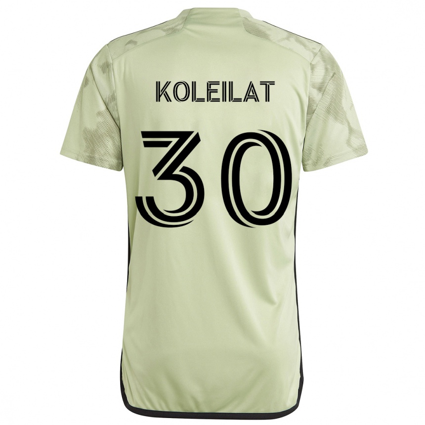 Niño Fútbol Camiseta Jassem Koleilat #30 Verde Claro 2ª Equipación 2024/25 México