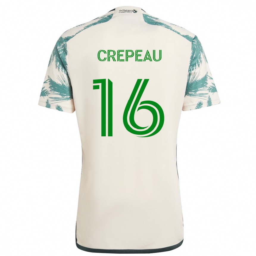 Niño Fútbol Camiseta Maxime Crépeau #16 Beige Marrón 2ª Equipación 2024/25 México