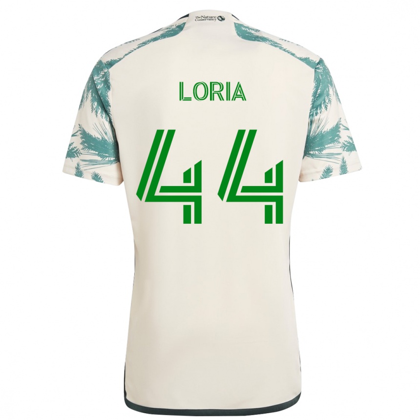 Niño Fútbol Camiseta Marvin Loría #44 Beige Marrón 2ª Equipación 2024/25 México