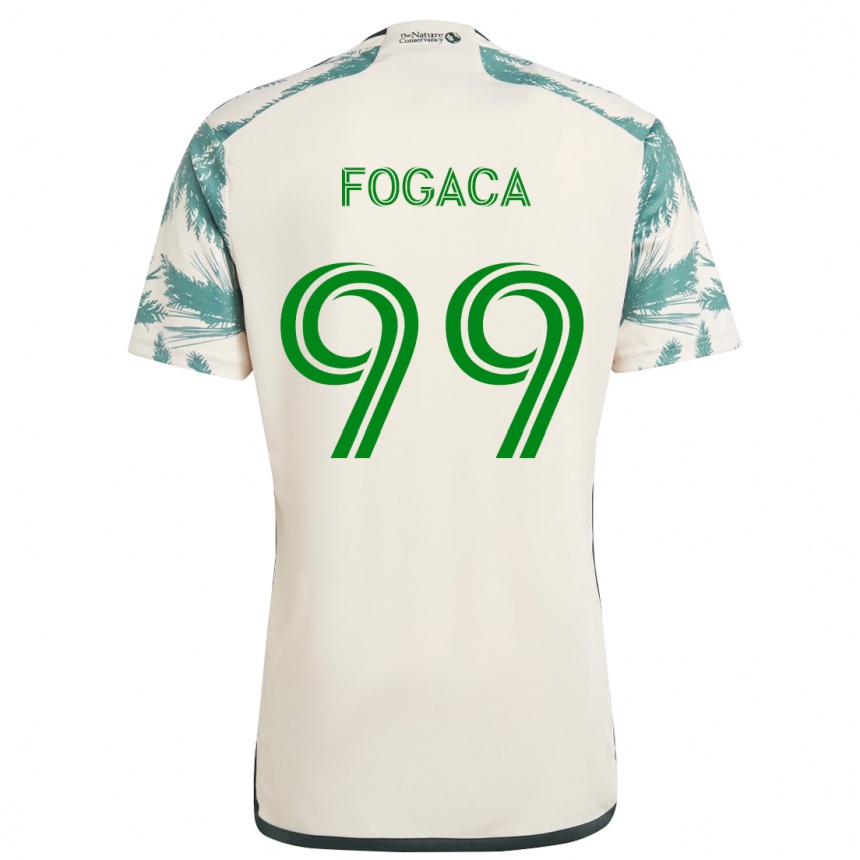 Niño Fútbol Camiseta Nathan Fogaça #99 Beige Marrón 2ª Equipación 2024/25 México