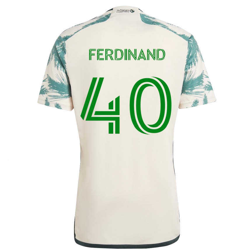 Niño Fútbol Camiseta Keesean Ferdinand #40 Beige Marrón 2ª Equipación 2024/25 México