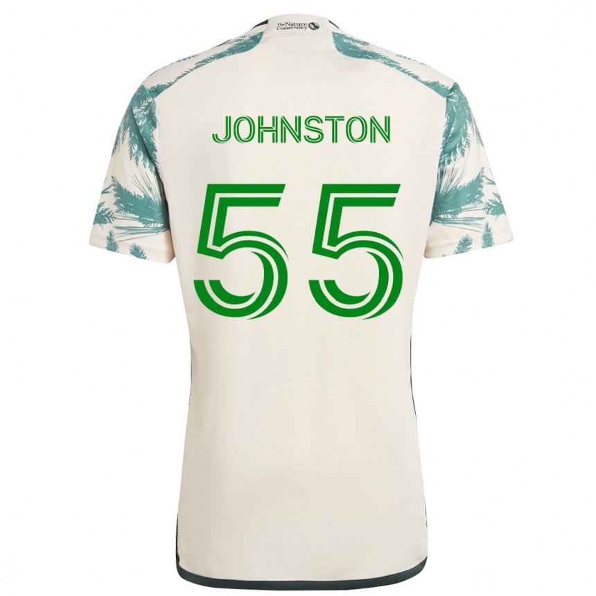 Niño Fútbol Camiseta Malcolm Johnston #55 Beige Marrón 2ª Equipación 2024/25 México