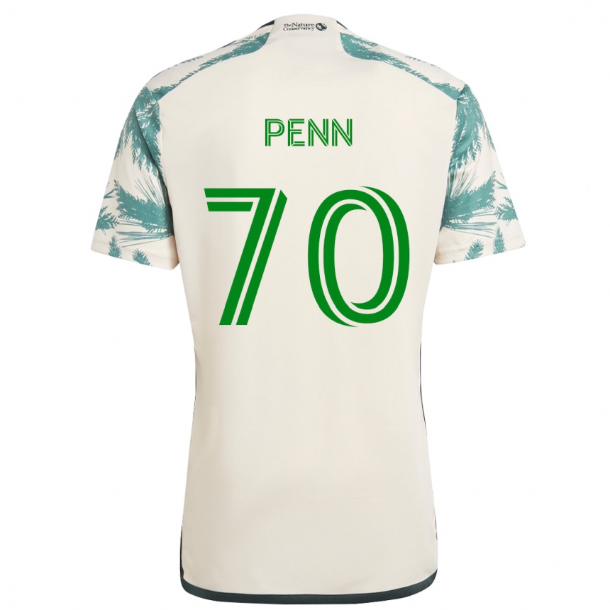 Niño Fútbol Camiseta Josh Penn #70 Beige Marrón 2ª Equipación 2024/25 México