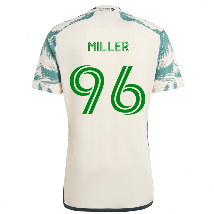 Niño Fútbol Camiseta Carver Miller #96 Beige Marrón 2ª Equipación 2024/25 México