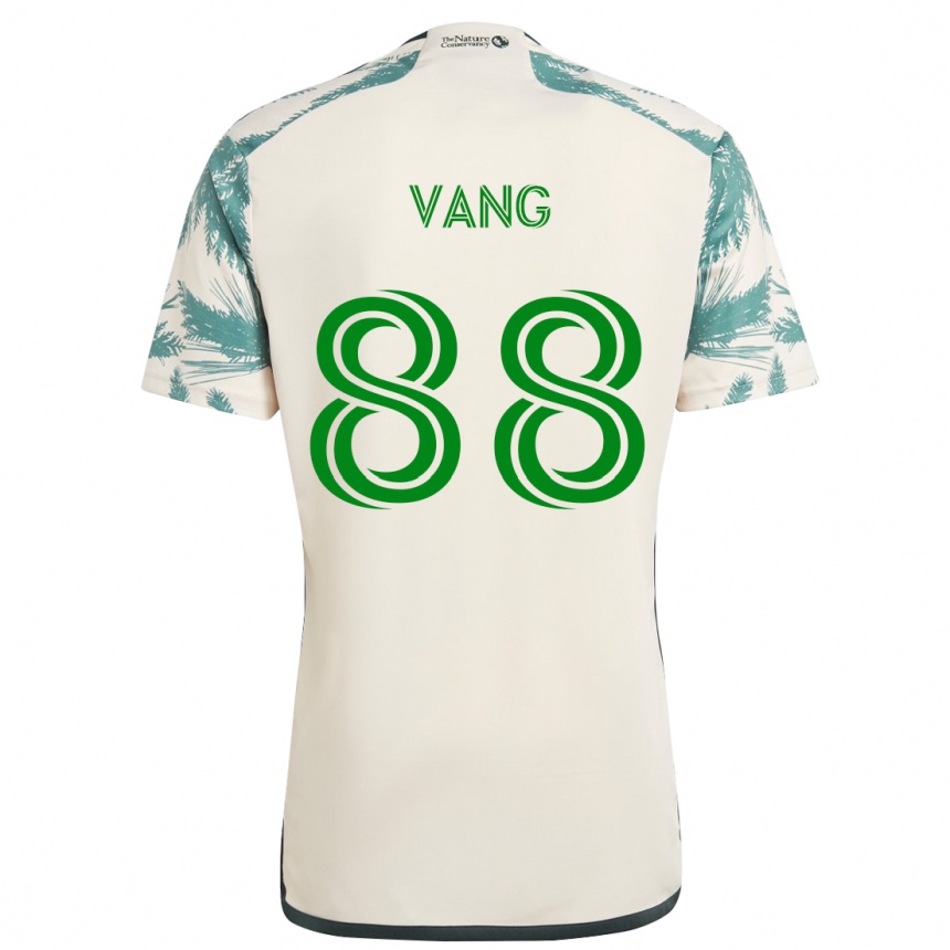 Niño Fútbol Camiseta Michael Vang #88 Beige Marrón 2ª Equipación 2024/25 México