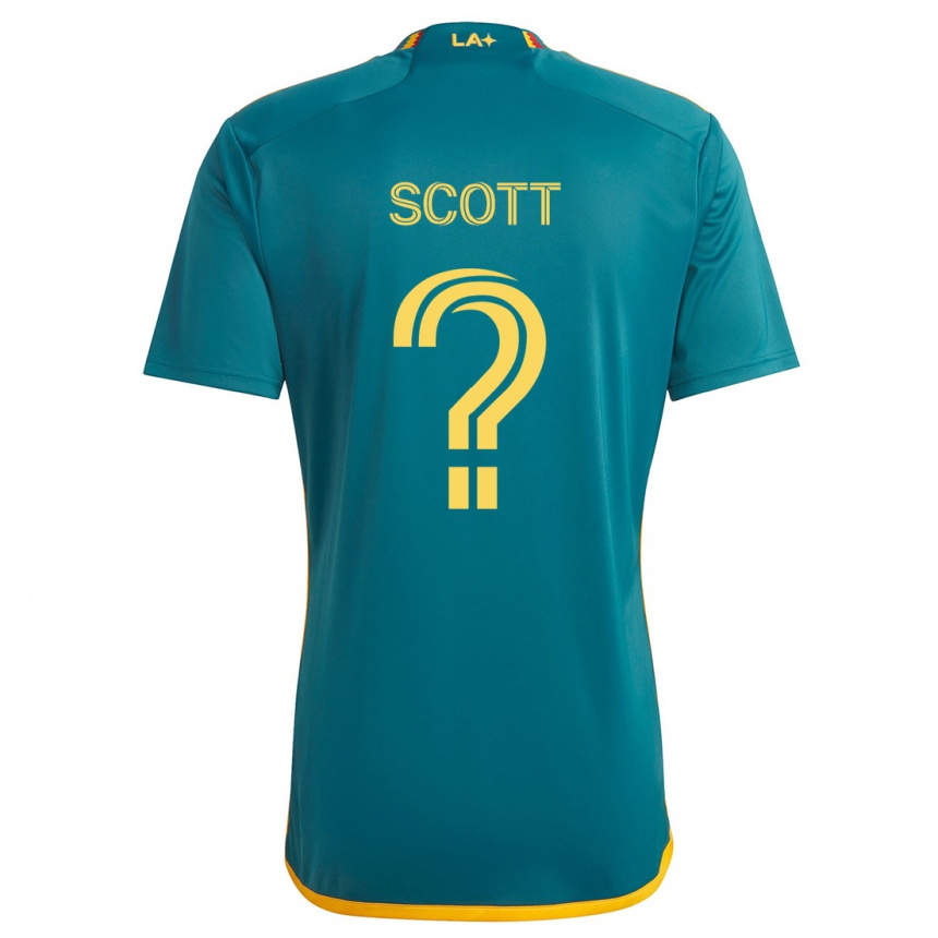 Niño Fútbol Camiseta Brady Scott #0 Verde Amarillo 2ª Equipación 2024/25 México