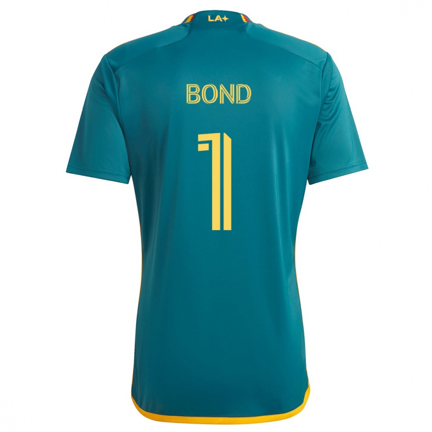 Niño Fútbol Camiseta Jonathan Bond #1 Verde Amarillo 2ª Equipación 2024/25 México