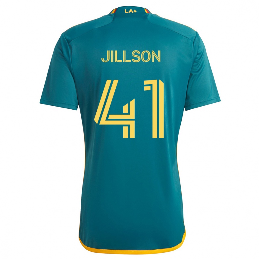 Niño Fútbol Camiseta Simon Jillson #41 Verde Amarillo 2ª Equipación 2024/25 México