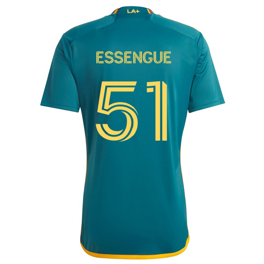 Niño Fútbol Camiseta Ascel Essengue #51 Verde Amarillo 2ª Equipación 2024/25 México