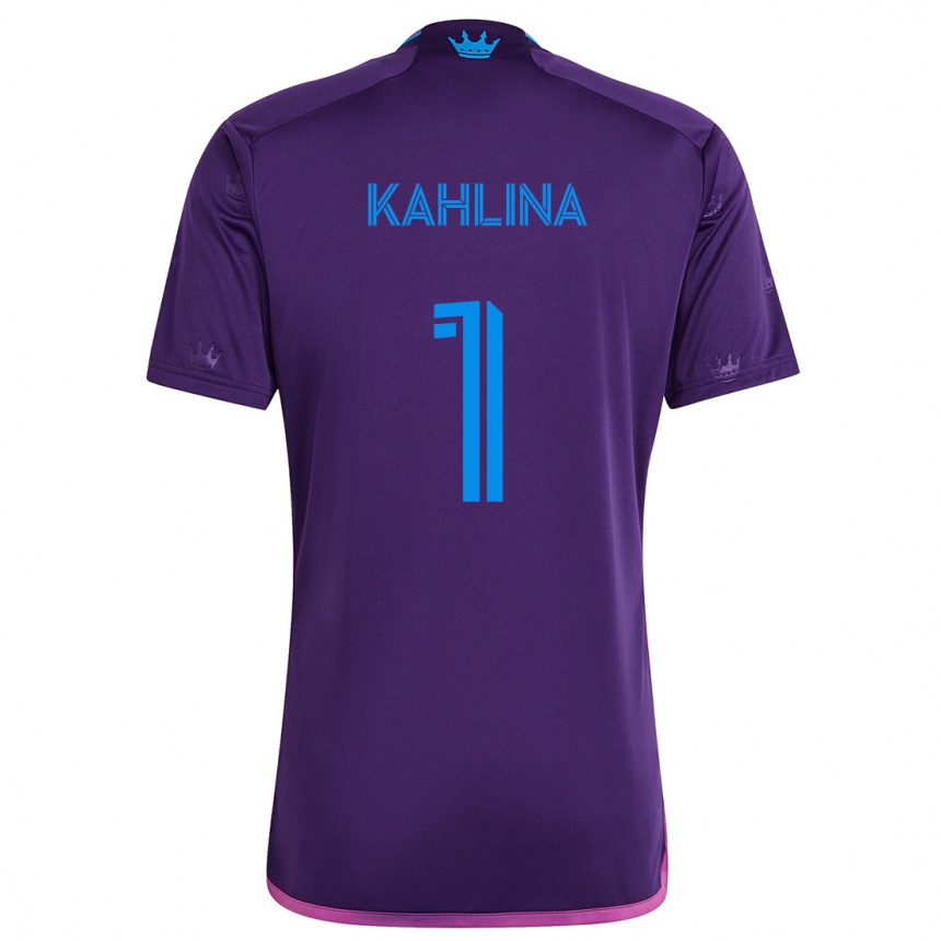 Niño Fútbol Camiseta Kristijan Kahlina #1 Azul Morado 2ª Equipación 2024/25 México