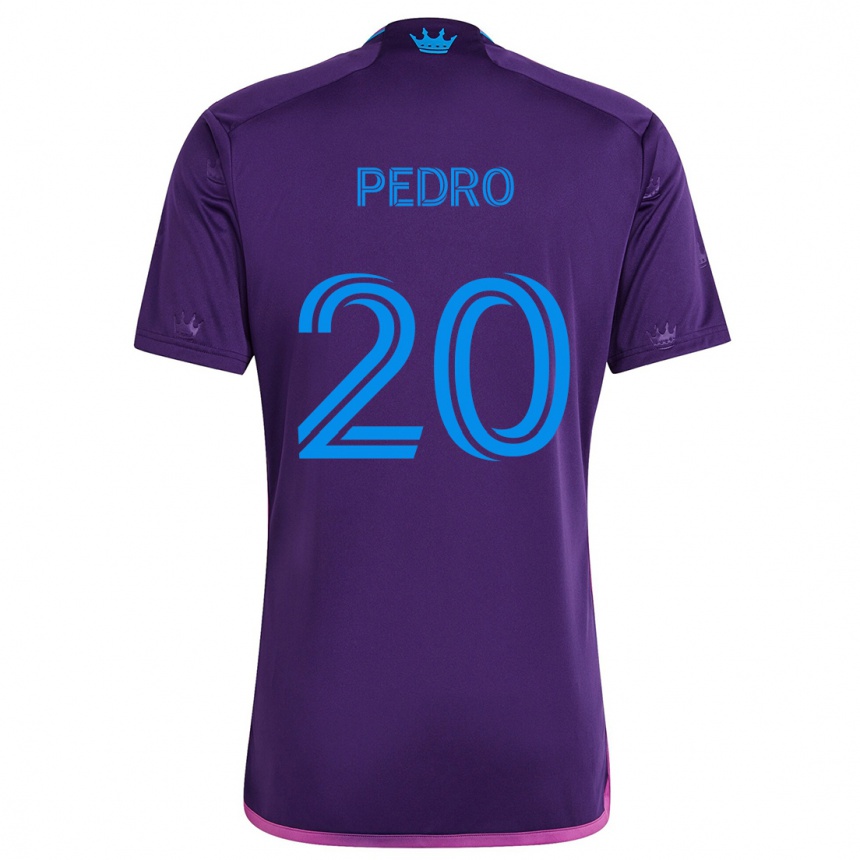 Niño Fútbol Camiseta João Pedro #20 Azul Morado 2ª Equipación 2024/25 México