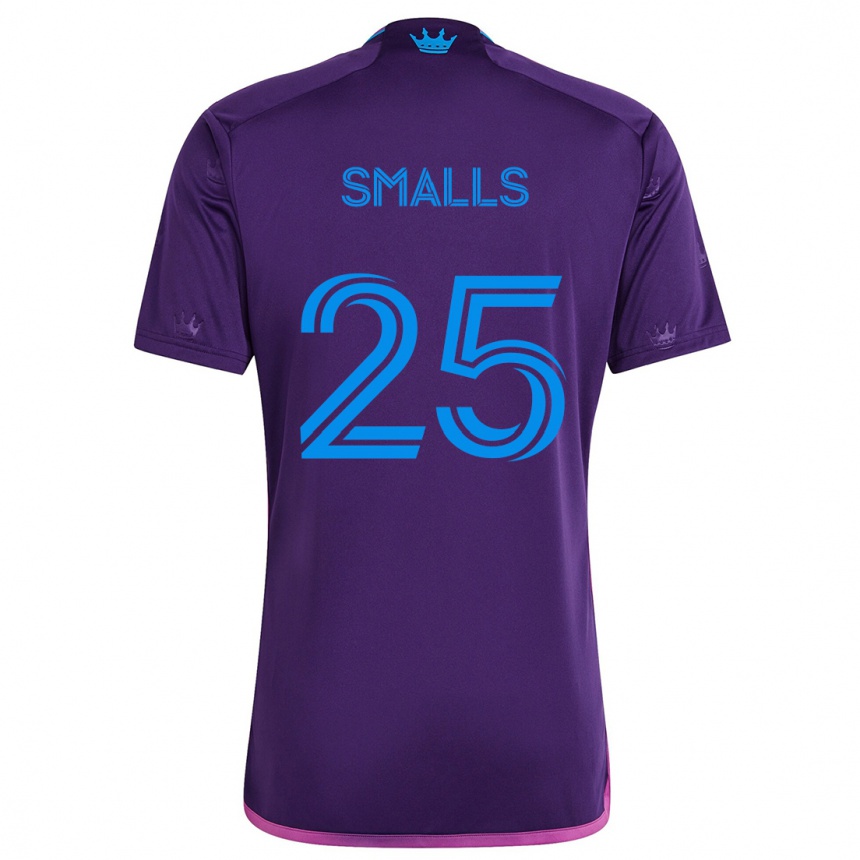 Niño Fútbol Camiseta Tyger Smalls #25 Azul Morado 2ª Equipación 2024/25 México