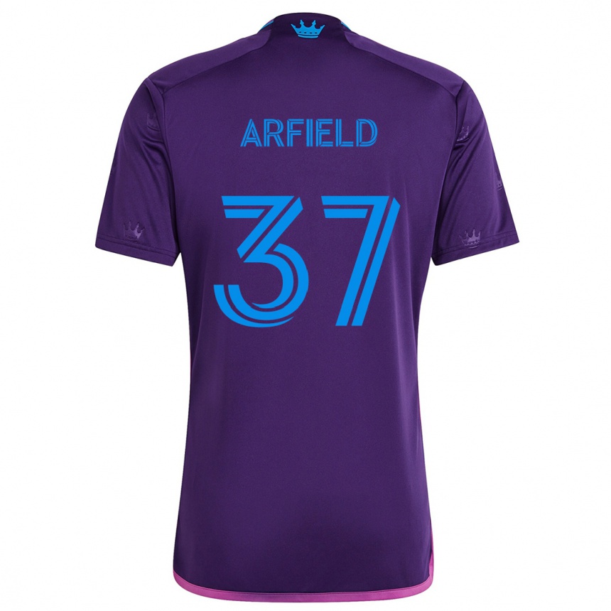 Niño Fútbol Camiseta Scott Arfield #37 Azul Morado 2ª Equipación 2024/25 México