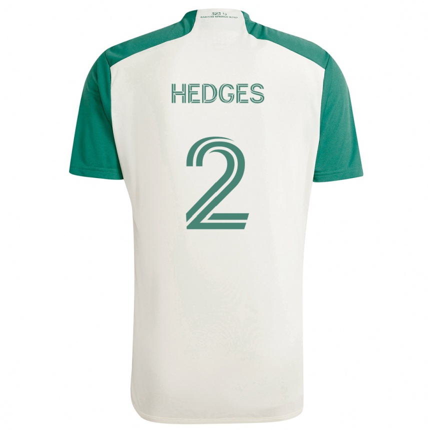 Niño Fútbol Camiseta Matt Hedges #2 Colores Tostados Verde 2ª Equipación 2024/25 México