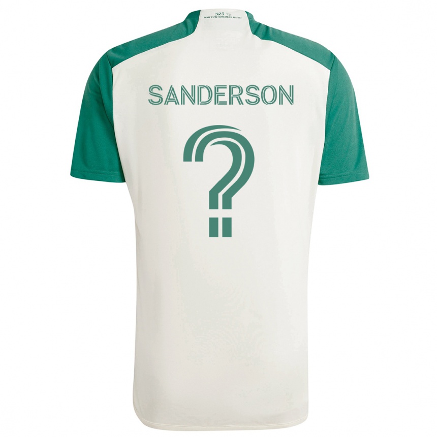 Niño Fútbol Camiseta Spencer Sanderson #0 Colores Tostados Verde 2ª Equipación 2024/25 México