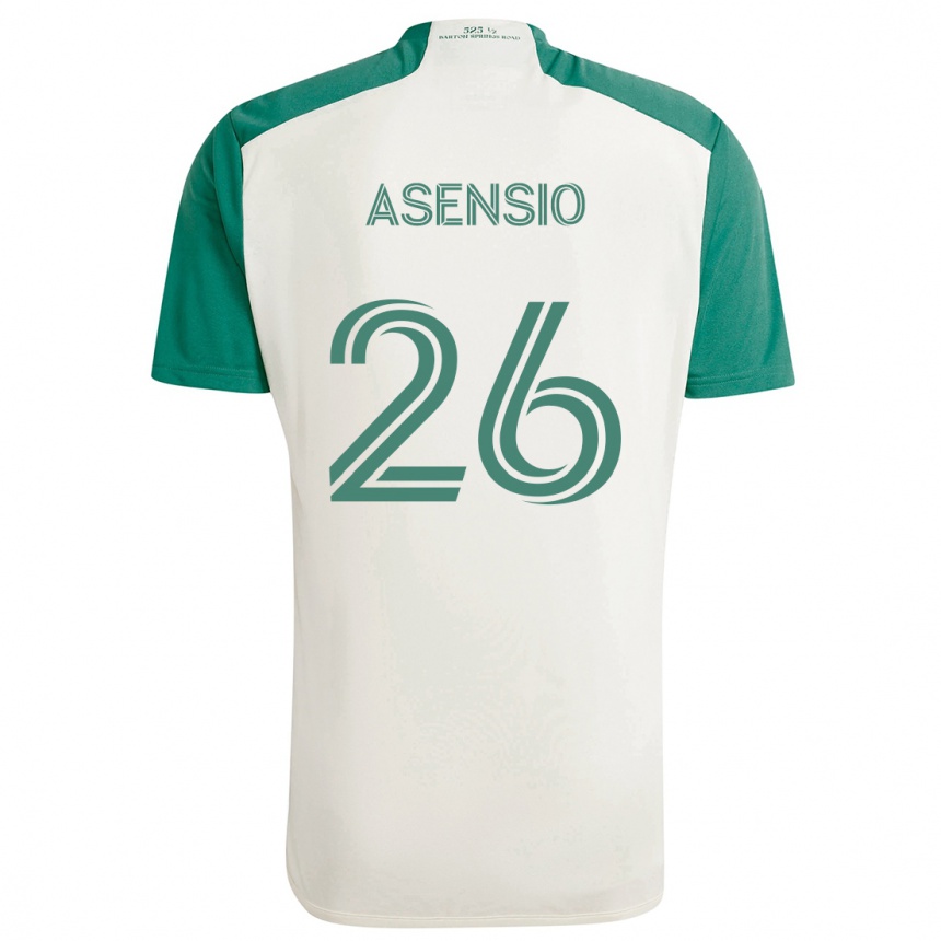 Niño Fútbol Camiseta Charlie Asensio #26 Colores Tostados Verde 2ª Equipación 2024/25 México