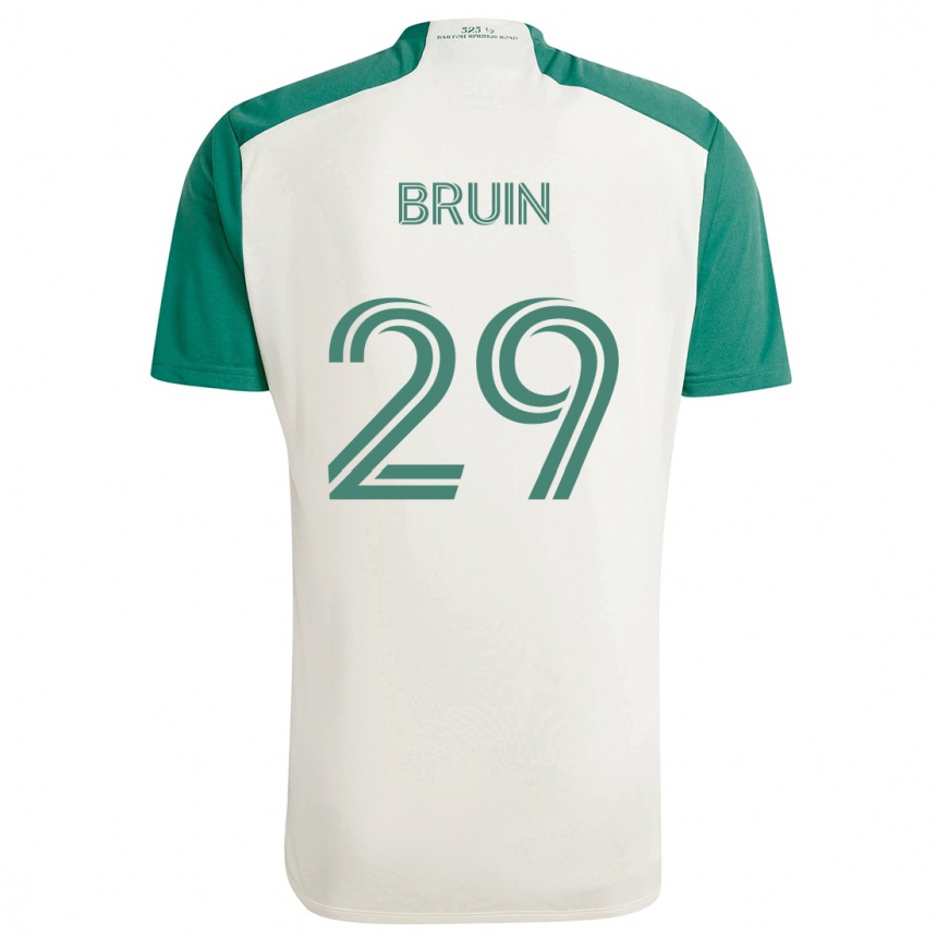 Niño Fútbol Camiseta Will Bruin #29 Colores Tostados Verde 2ª Equipación 2024/25 México