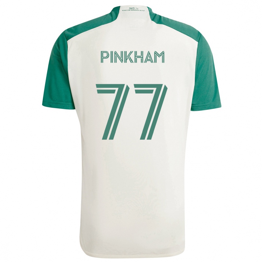 Niño Fútbol Camiseta Chris Pinkham #77 Colores Tostados Verde 2ª Equipación 2024/25 México