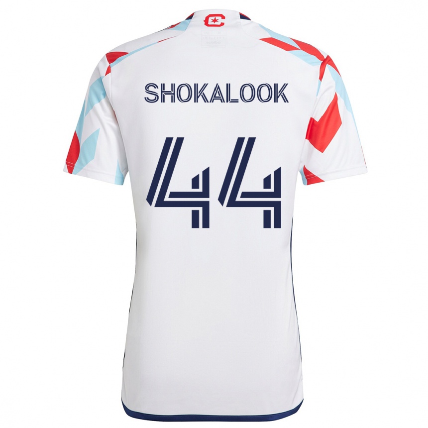 Niño Fútbol Camiseta Jason Shokalook #44 Blanco Rojo Azul 2ª Equipación 2024/25 México