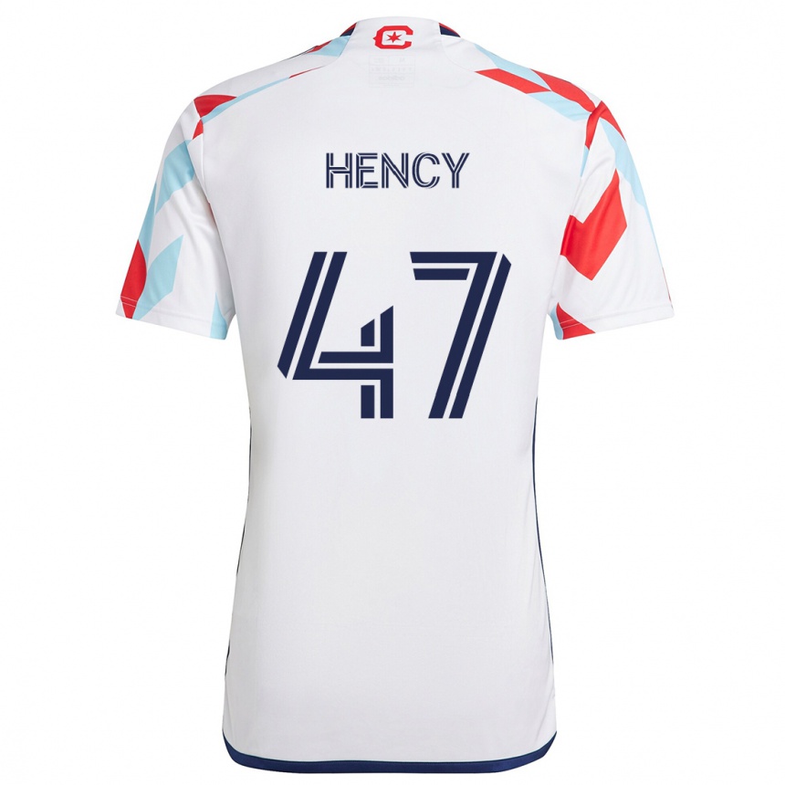 Niño Fútbol Camiseta Billy Hency #47 Blanco Rojo Azul 2ª Equipación 2024/25 México