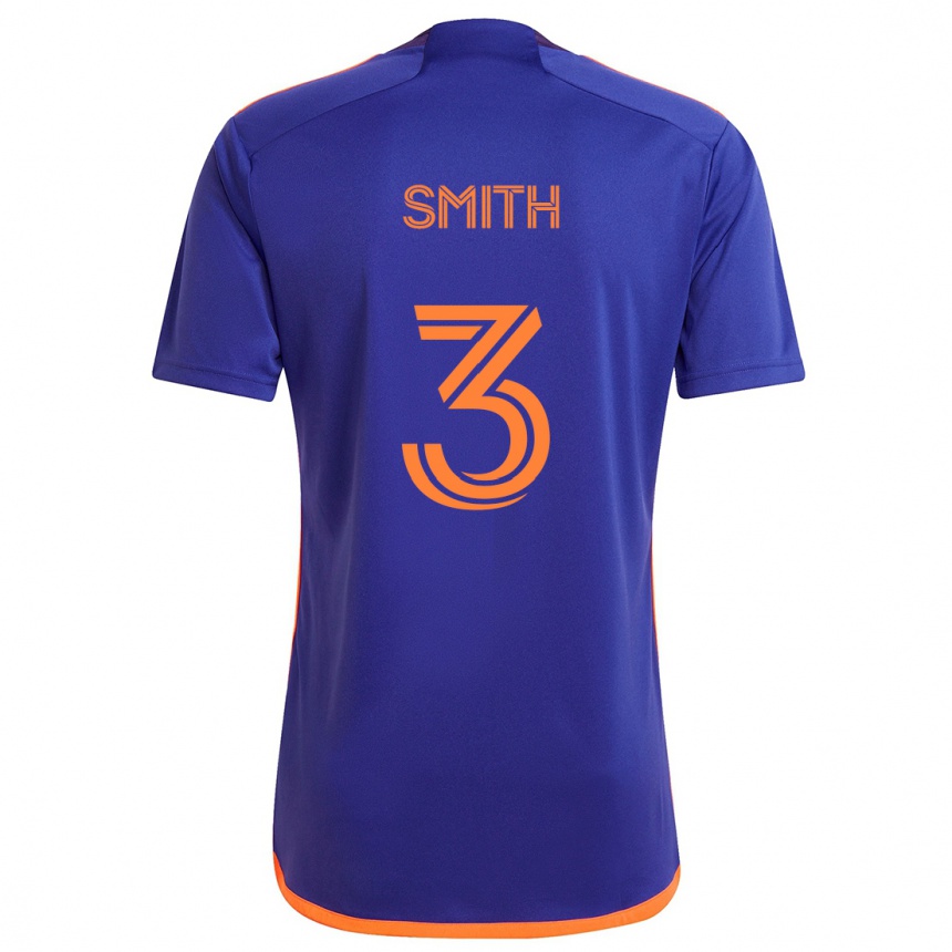 Niño Fútbol Camiseta Brad Smith #3 Púrpura Naranja 2ª Equipación 2024/25 México