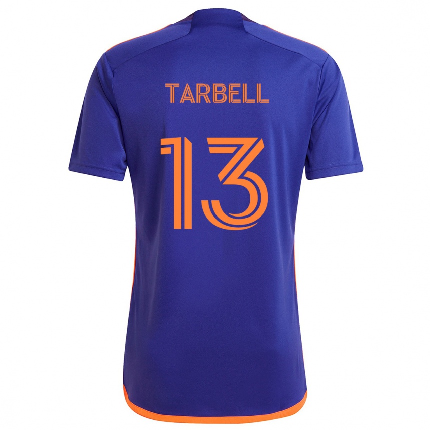 Niño Fútbol Camiseta Andrew Tarbell #13 Púrpura Naranja 2ª Equipación 2024/25 México