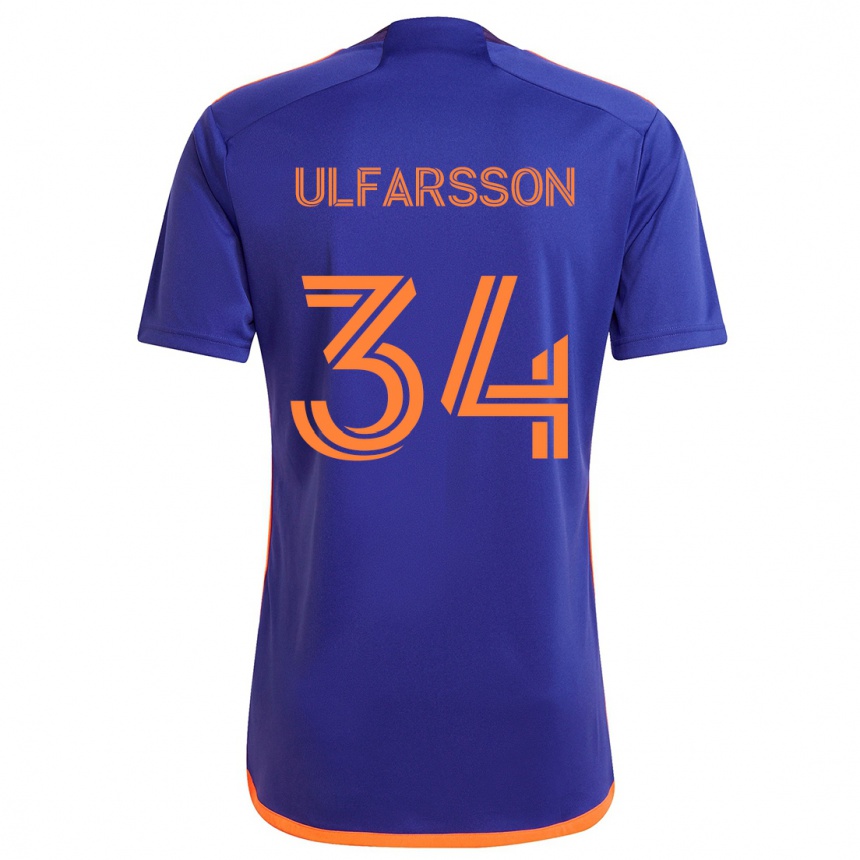 Niño Fútbol Camiseta Thor Úlfarsson #34 Púrpura Naranja 2ª Equipación 2024/25 México