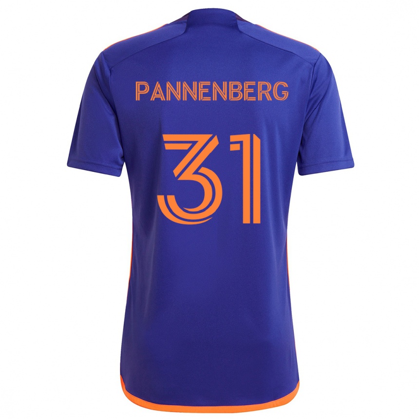 Niño Fútbol Camiseta Andrew Pannenberg #31 Púrpura Naranja 2ª Equipación 2024/25 México