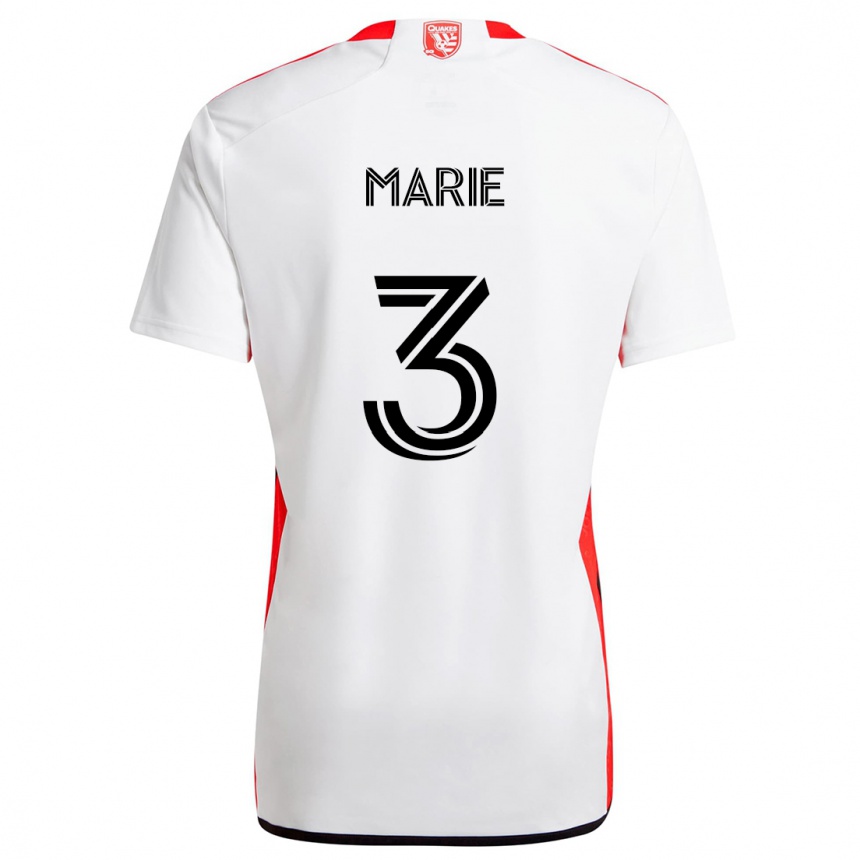 Niño Fútbol Camiseta Paul Marie #3 Blanco Rojo 2ª Equipación 2024/25 México