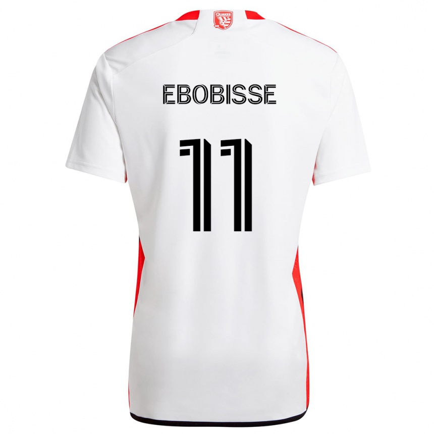 Niño Fútbol Camiseta Jeremy Ebobisse #11 Blanco Rojo 2ª Equipación 2024/25 México