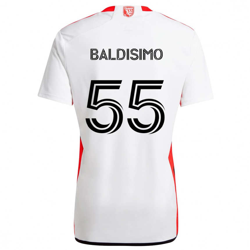 Niño Fútbol Camiseta Michael Baldisimo #55 Blanco Rojo 2ª Equipación 2024/25 México