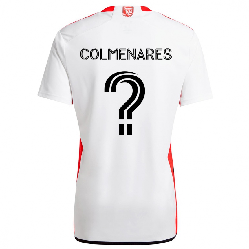 Niño Fútbol Camiseta Mateo Colmenares #0 Blanco Rojo 2ª Equipación 2024/25 México