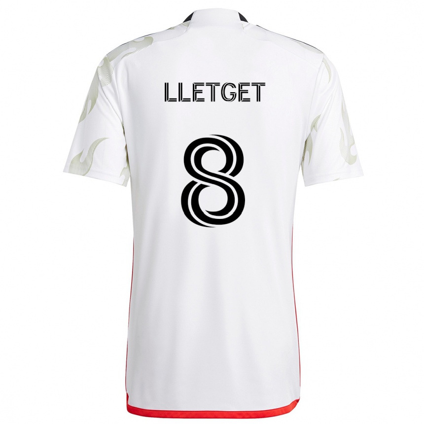 Niño Fútbol Camiseta Sebastian Lletget #8 Blanco Rojo Negro 2ª Equipación 2024/25 México