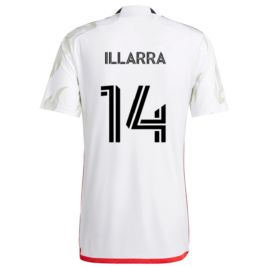 Niño Fútbol Camiseta Asier Illarramendi #14 Blanco Rojo Negro 2ª Equipación 2024/25 México