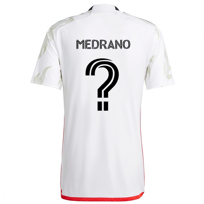 Niño Fútbol Camiseta Gael Medrano #0 Blanco Rojo Negro 2ª Equipación 2024/25 México