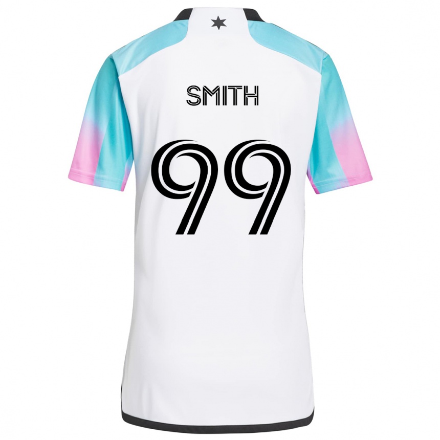 Niño Fútbol Camiseta Jordan Adebayo-Smith #99 Blanco Azul Negro 2ª Equipación 2024/25 México