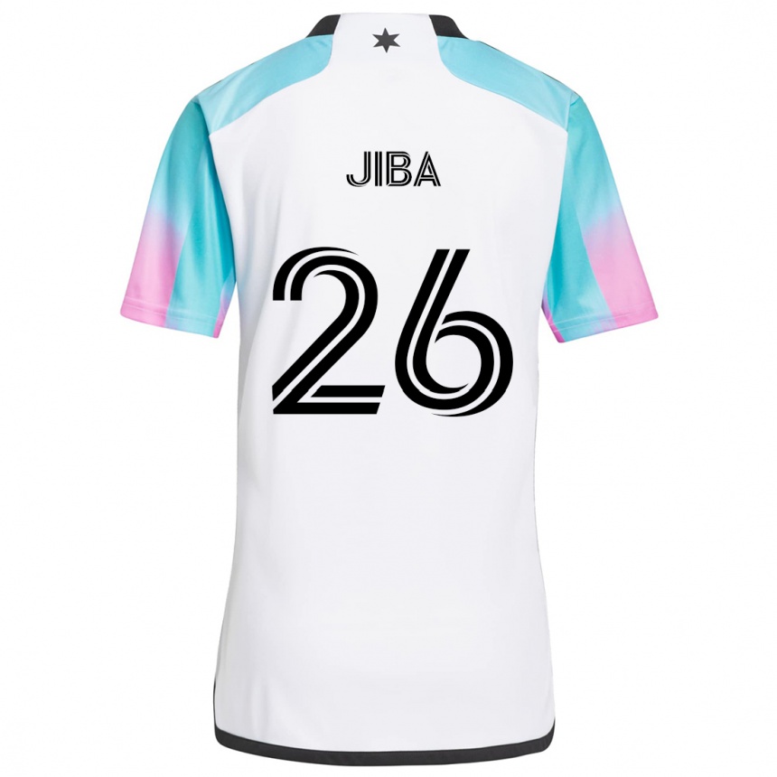 Niño Fútbol Camiseta Ryen Jiba #26 Blanco Azul Negro 2ª Equipación 2024/25 México