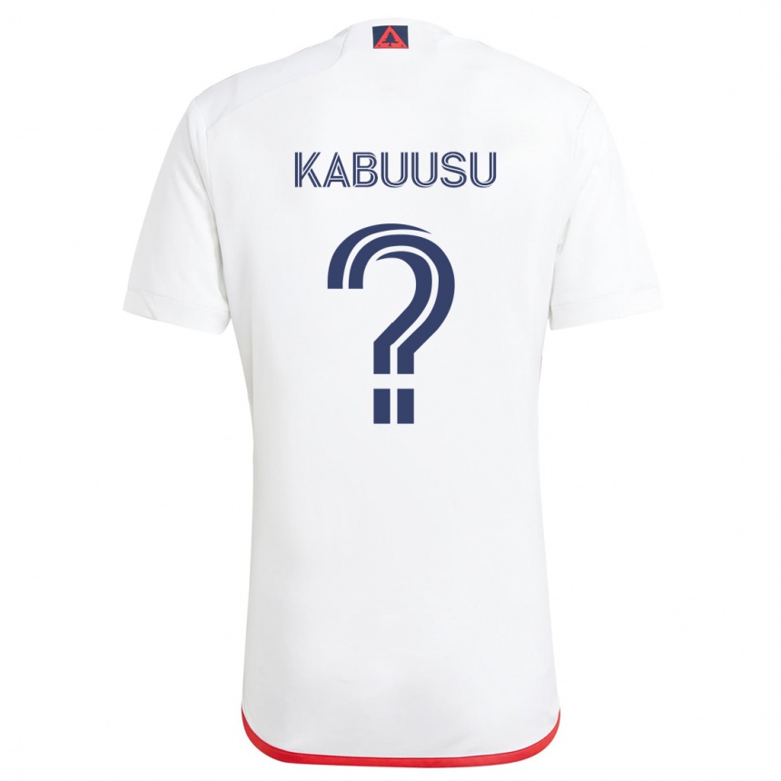 Niño Fútbol Camiseta Jamie Kabuusu #0 Blanco Rojo 2ª Equipación 2024/25 México