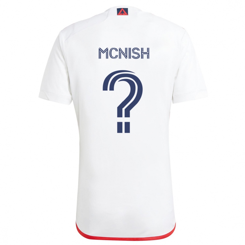 Niño Fútbol Camiseta Sheridan Mcnish #0 Blanco Rojo 2ª Equipación 2024/25 México