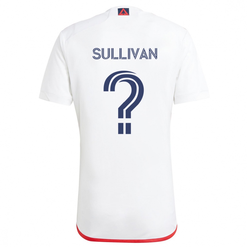 Niño Fútbol Camiseta Mason Sullivan #0 Blanco Rojo 2ª Equipación 2024/25 México