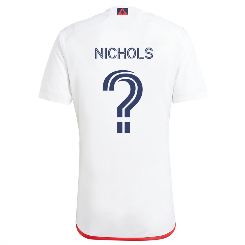 Niño Fútbol Camiseta Robert Nichols #0 Blanco Rojo 2ª Equipación 2024/25 México