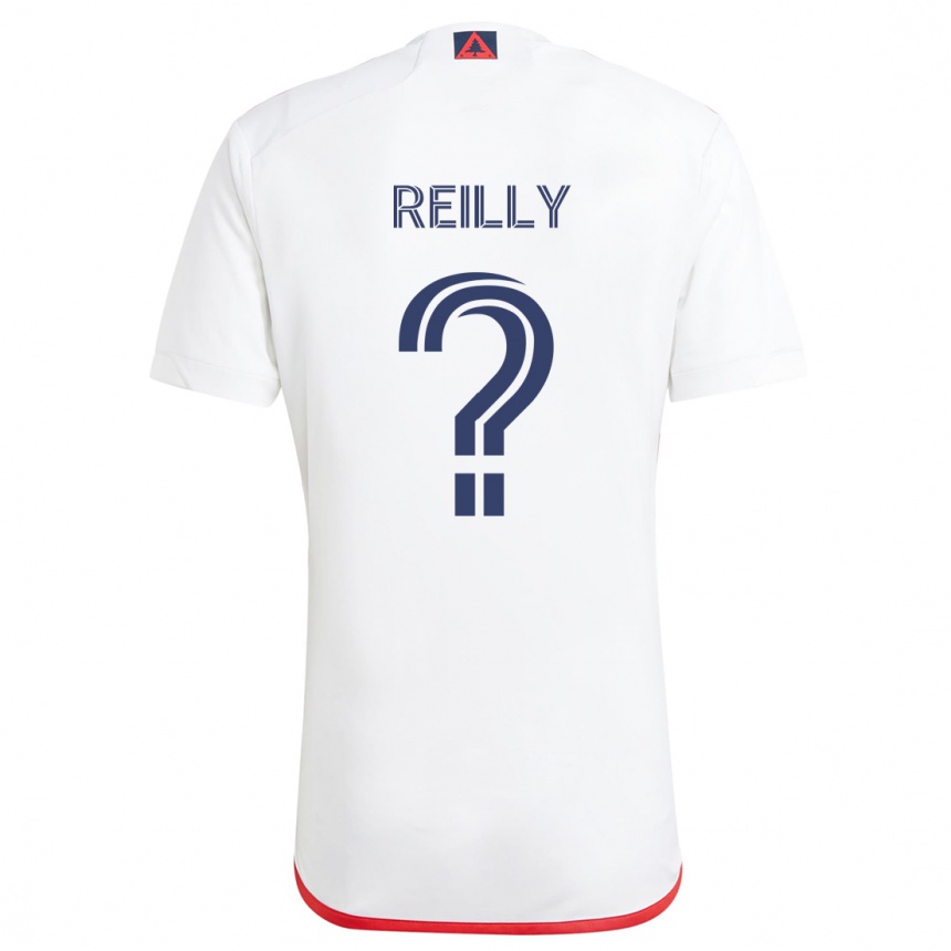 Niño Fútbol Camiseta Aidan Reilly #0 Blanco Rojo 2ª Equipación 2024/25 México