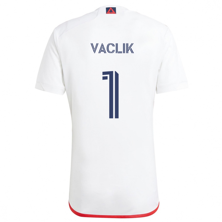 Niño Fútbol Camiseta Tomas Vaclik #1 Blanco Rojo 2ª Equipación 2024/25 México