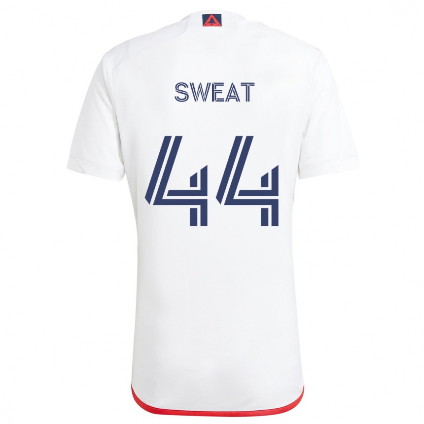 Niño Fútbol Camiseta Ben Sweat #44 Blanco Rojo 2ª Equipación 2024/25 México