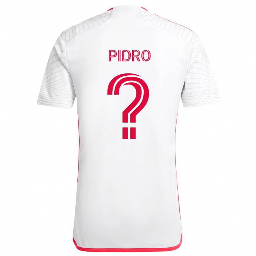 Niño Fútbol Camiseta Selmir Pidro #0 Blanco Rojo 2ª Equipación 2024/25 México